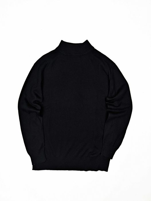 Czarny sweter JEDWAB KASZMIR XL ciepły