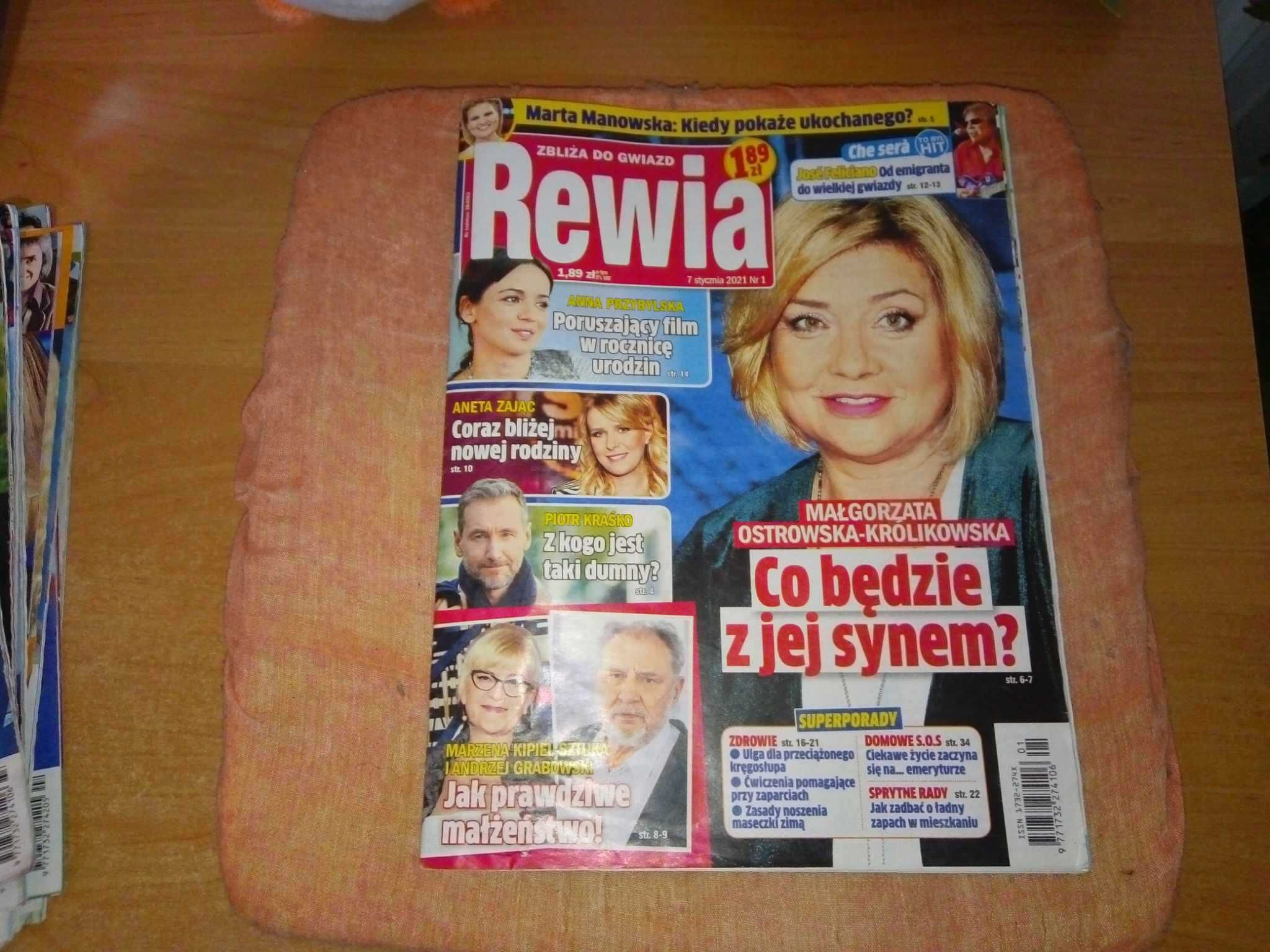 Tygodnik Rewia zbliża do gwiazd nr 1 styczeń 2021 gazeta