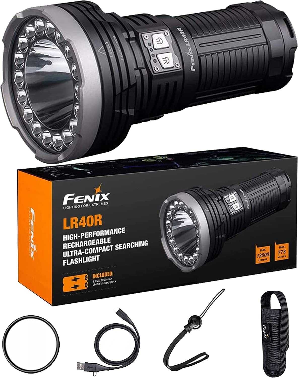 Пошуковий ліхтар Fenix LR40R XP-L HI V3+18 Luxeon V2, 12000 лм