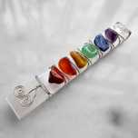 Selenite com Pedras dos Chakras