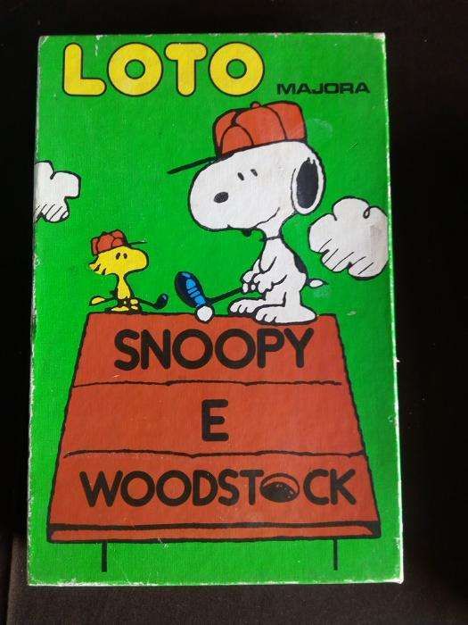 Jogo Vintage Loto Snoopy e Woodstoock marca Majora