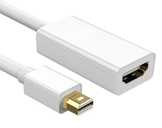 Переходник Mini DP (DisplayPort) -> HDMI дисплей порт - хдми конвертер