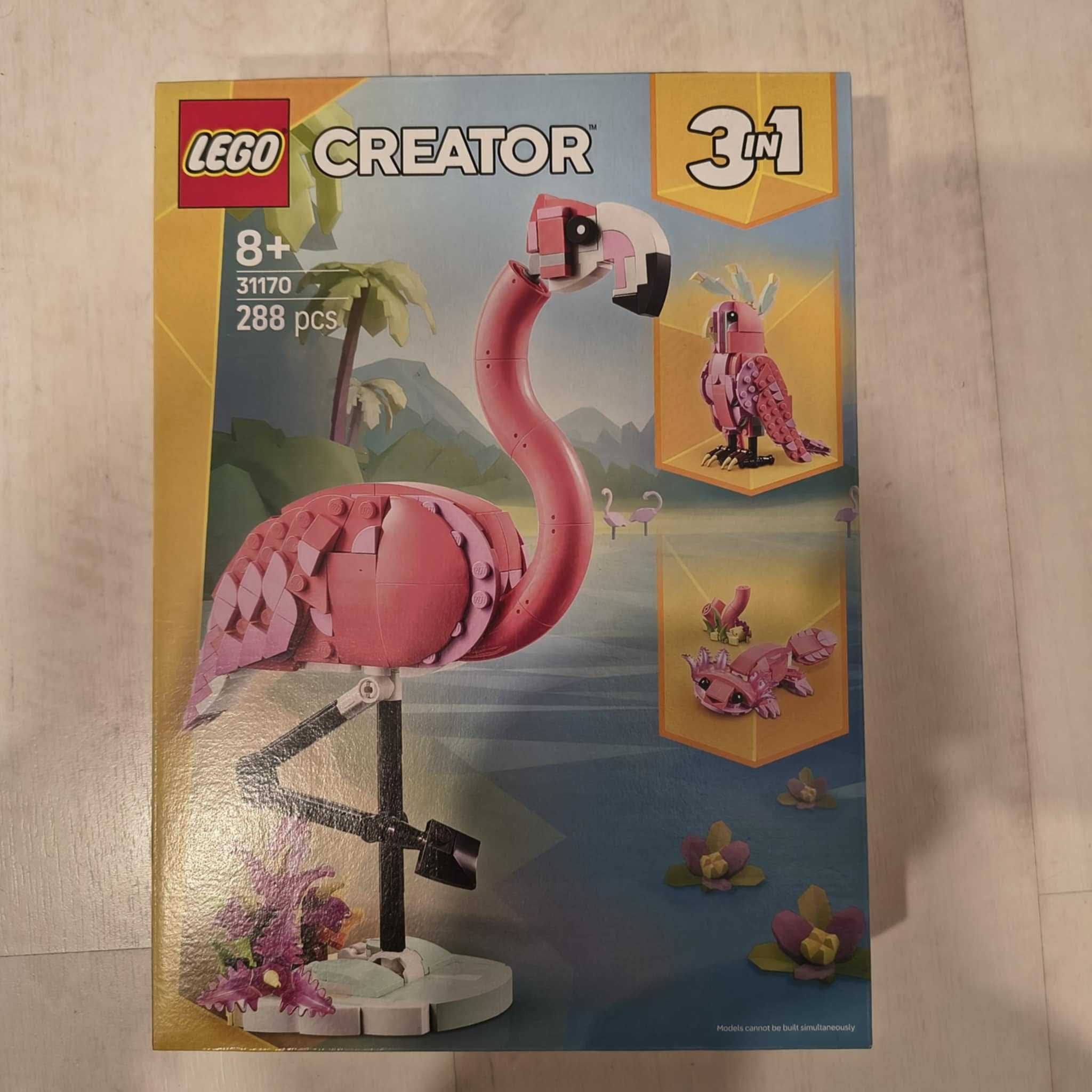 LEGO 31170 Creator 3w1 Dzikie zwierzęta różowy flaming