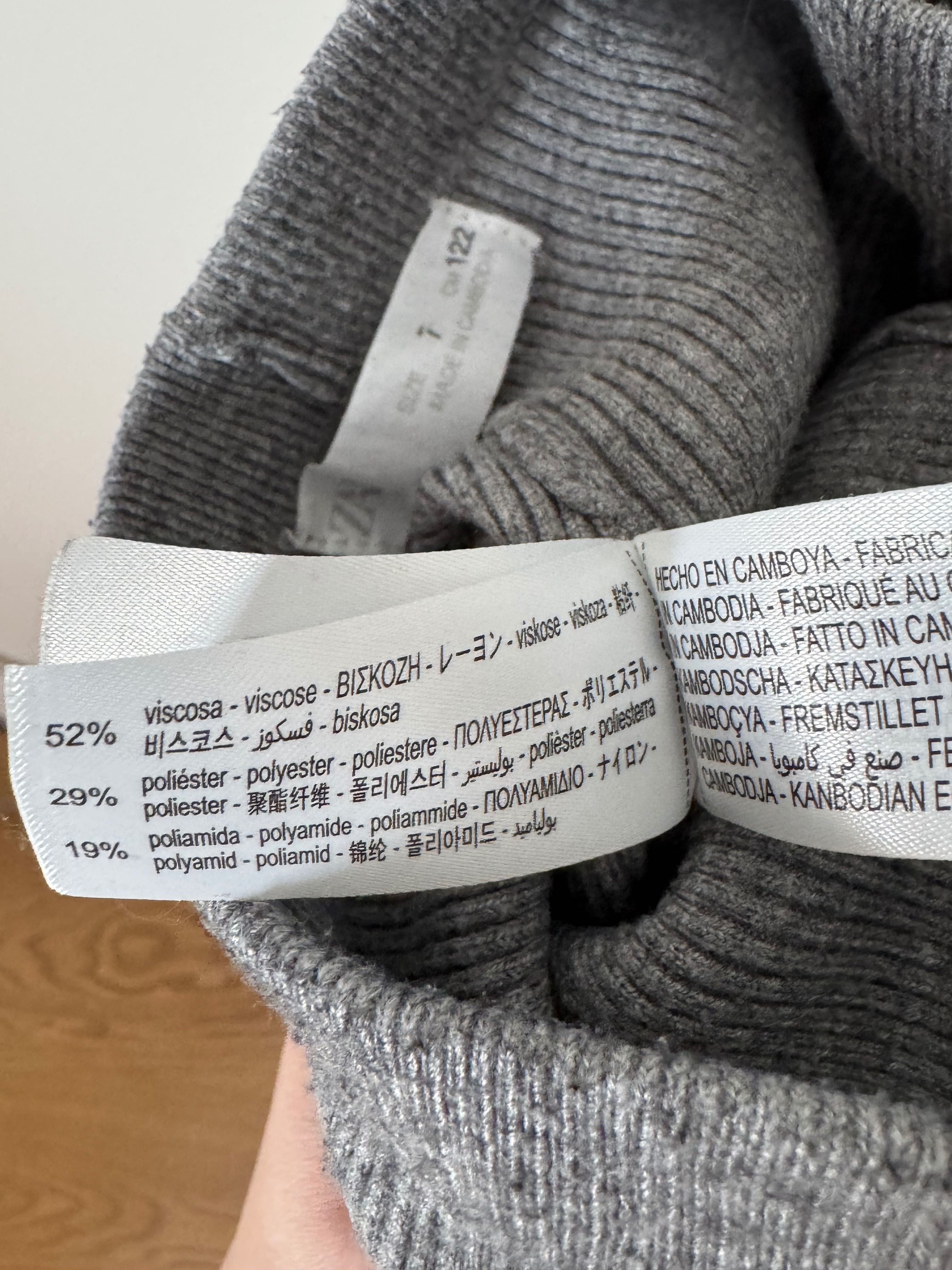 Legginsy w prążek Zara r. 122cm