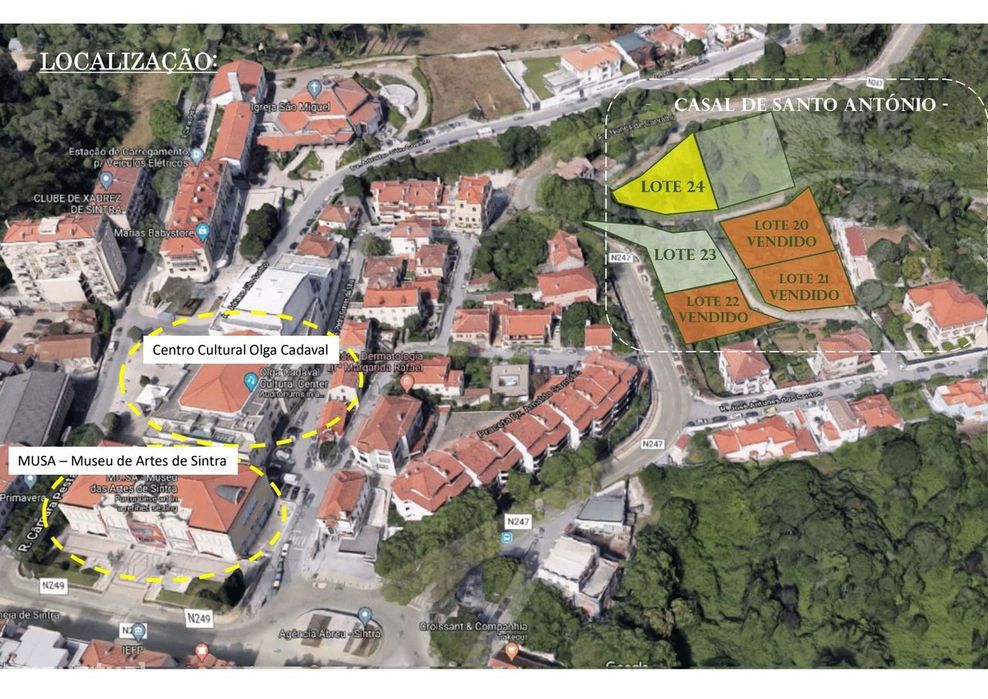 Lote com 1.040m2 com pip aprovado para moradia na zona central de Sint