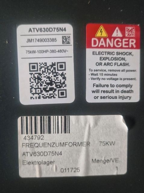 Schneider ATV630 75kW falownik 55 90 gwarancja faktura stycznik