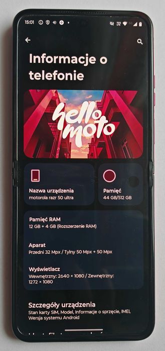 Motorola RAZR 50 Ultra Hot Pink 12+512GB MC42E