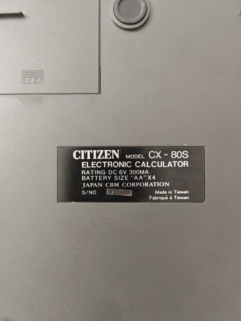 Calculadora impressora de rolo Citizen CX-80S