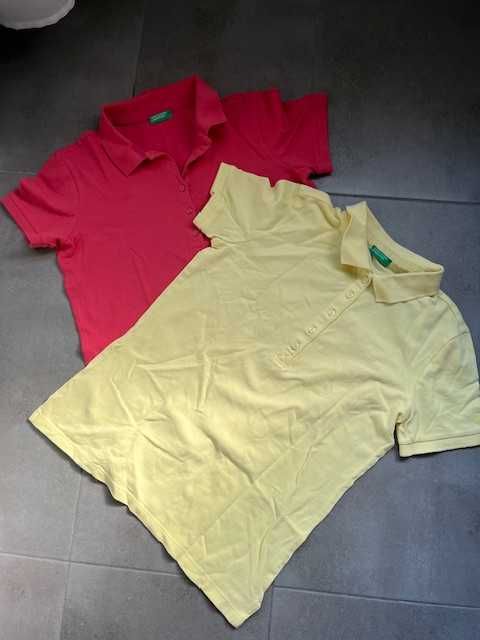 Benetton koszulka polo 2 sztuki rozmiar S