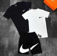 Футболка + шорти Nike спортивний костюм на літо Найк комплект літній