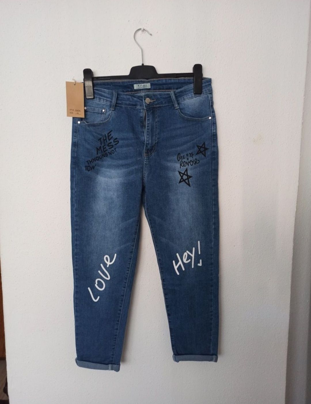 Nowe damskie spodnie Jeans Denim w rozmiarze 44.