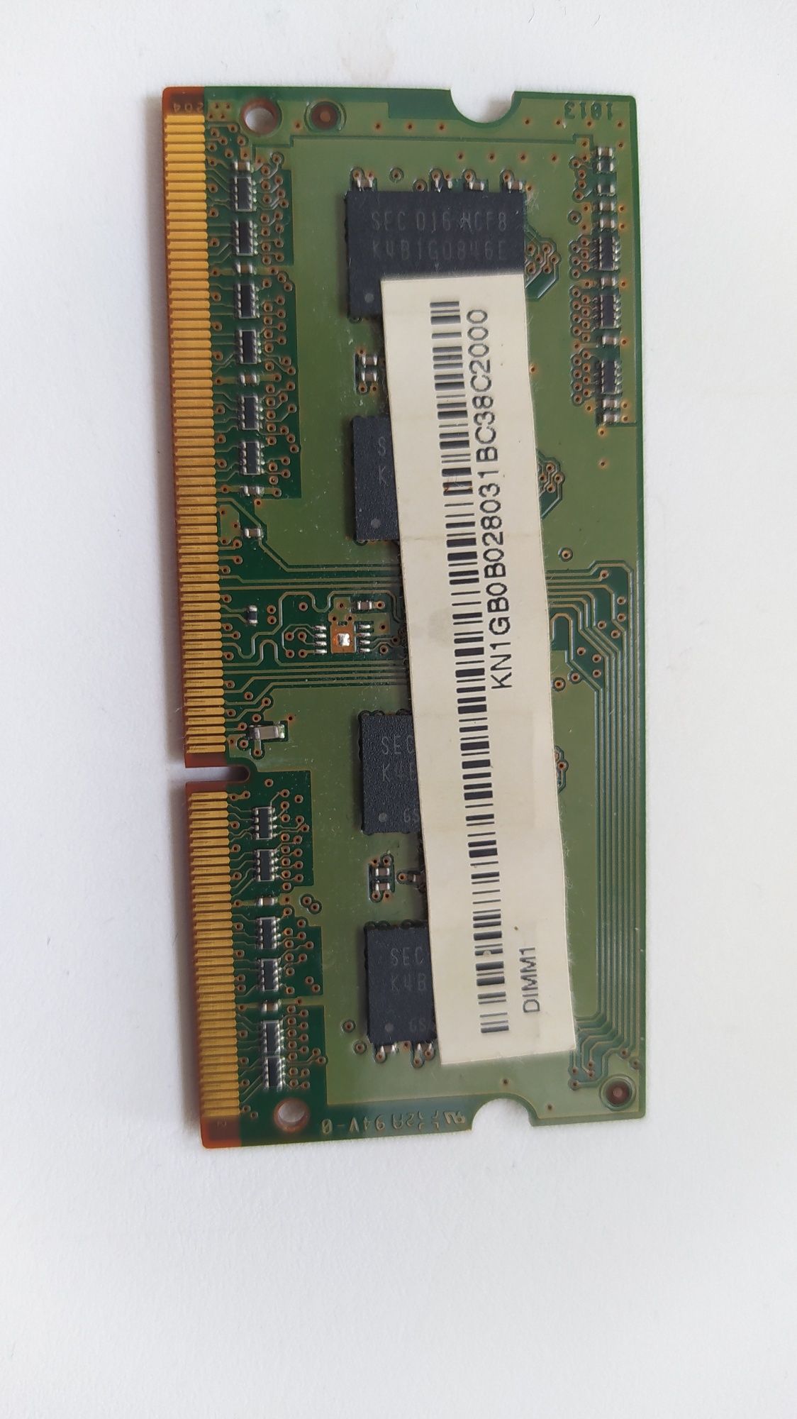 Оперативная память для ноутбука, DDR 3, 1 Gb, Samsung, универсальная