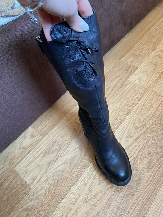 Шкіряні зимові чоботи