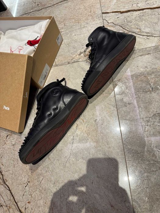 Obuwie Męskie Christian Louboutin Lou Spikes Flat Sneakers Oryginał 45