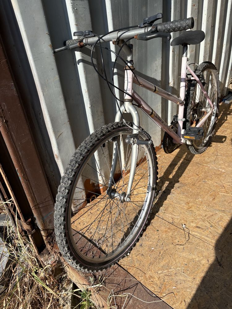 Bicicleta montanha rosa