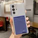 Etui case silikonowe Samsung S21 Ultra z kieszonka na karty