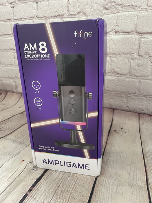 !!Оригінальний новий мікрофон Fifine Ampligame AM 8 для стрімерів