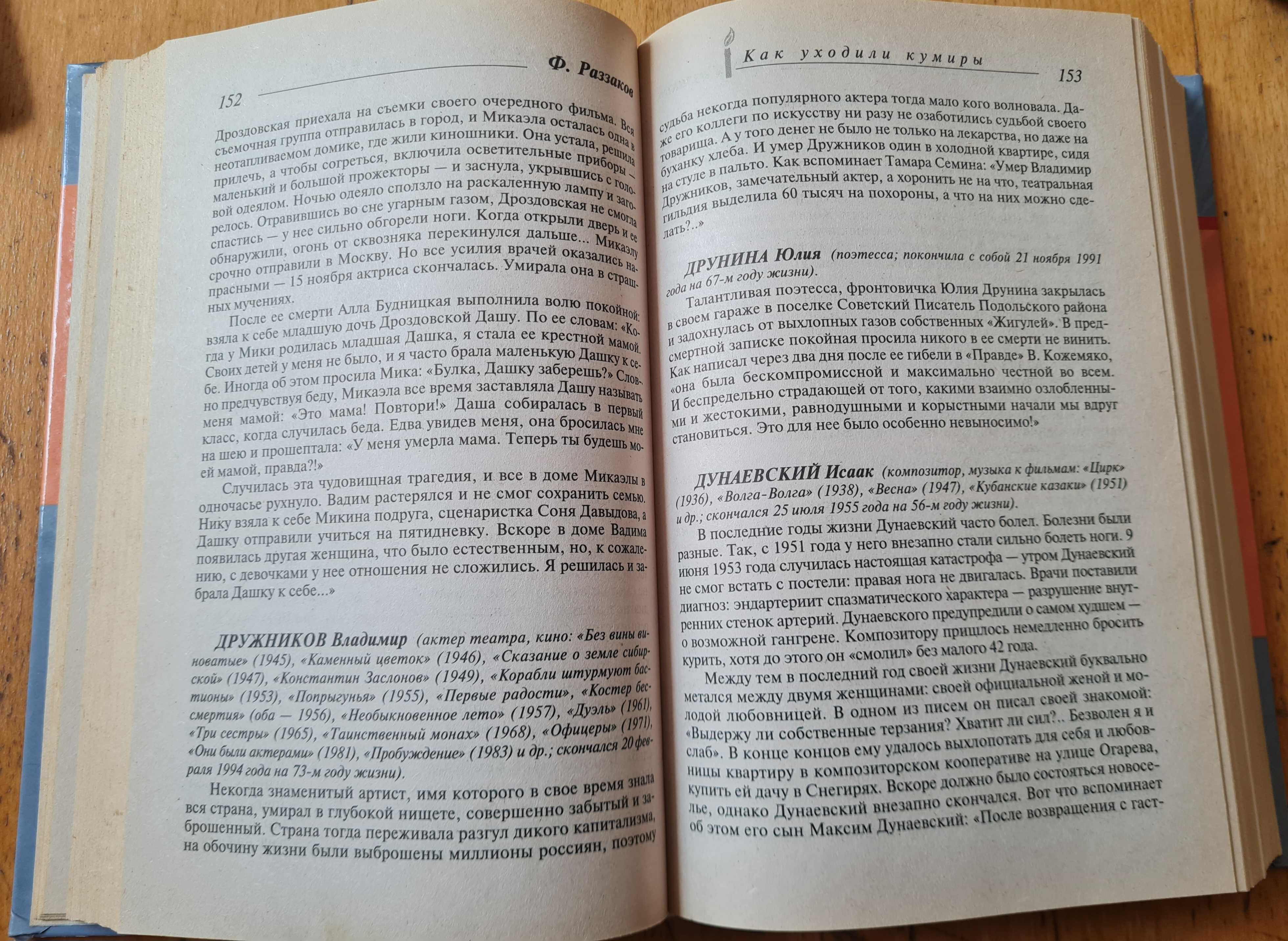 Реззаков  Как уходили кумиры Последние дни и часы народных любимцев