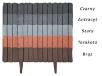 Obrzeże palisada WOOD 58 cm różne kolory