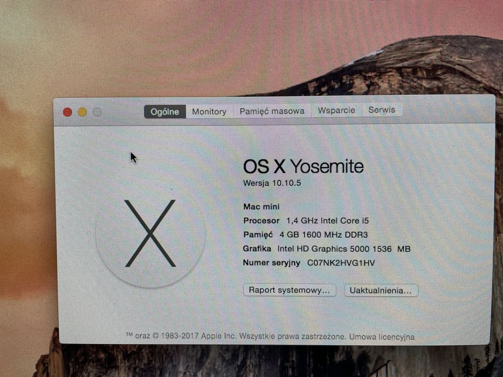 MacMini 500hdd, 4 GB, mysz, przejściówki - wszystko sprawne