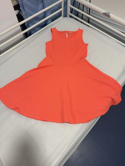 Jaskrawa neonowa sukienka, rozmiar M, marka Gropp