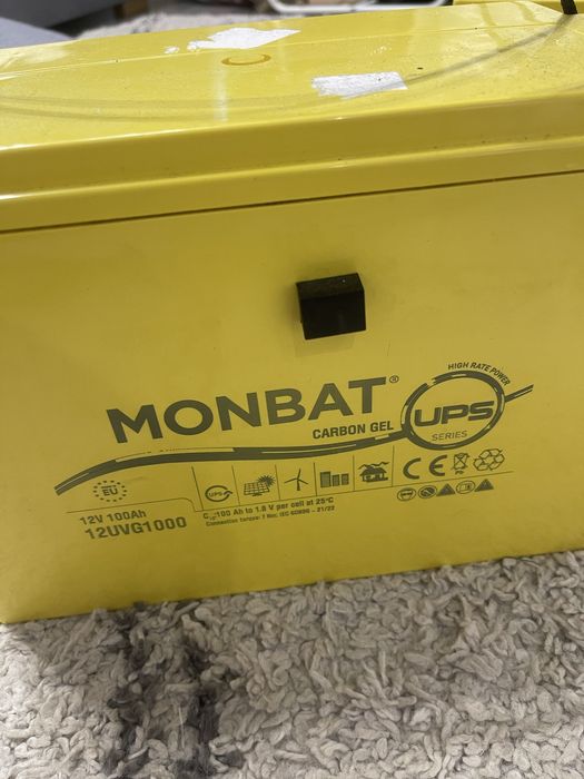 Аккумулятор гелевый 12V 100Ah ELECTRON (Monbat) Carbon gel