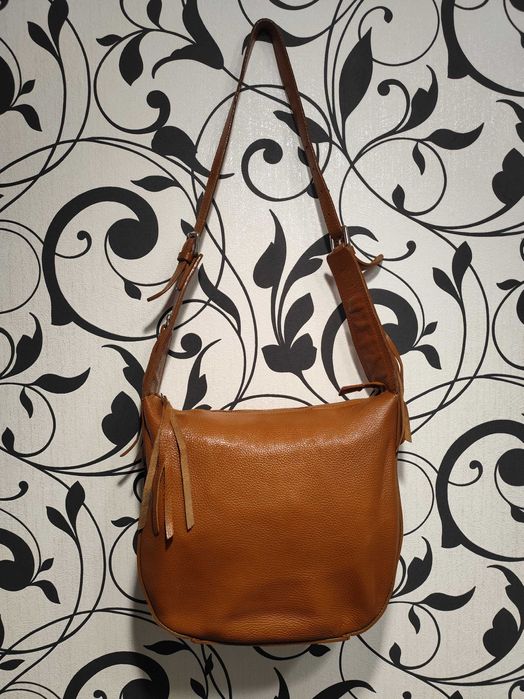 Натуральна шкіряна сумка borsa in pelle (made in italy)