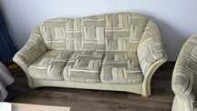 Sofa plus fotel na kolkach