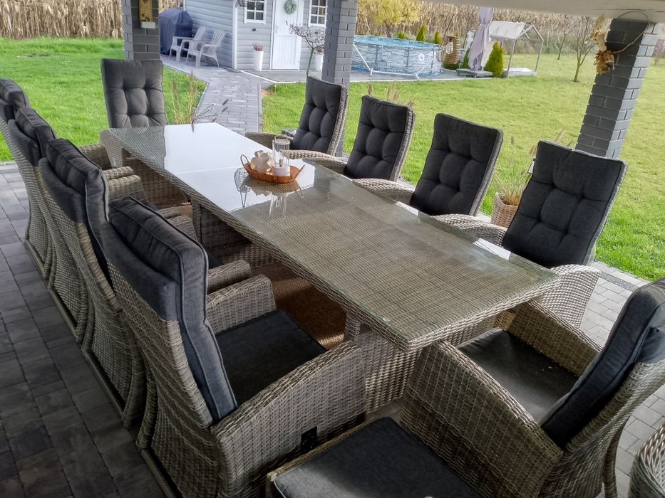 Meble ogrodowe, zestaw mebli ogrodowych Premium,12 osobowy!