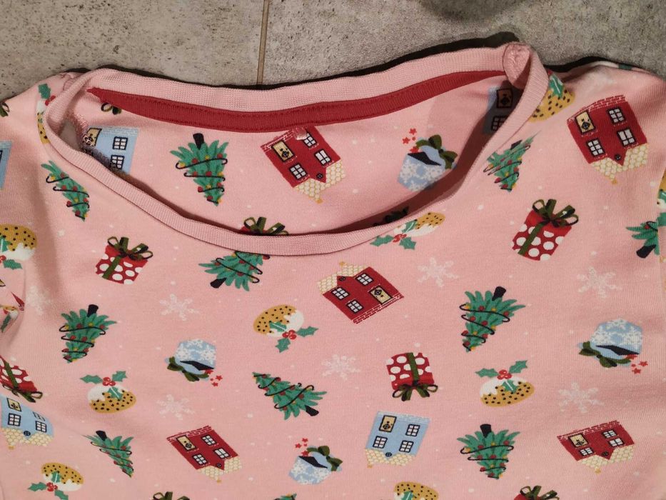 Piżamka bawełniana, świąteczna 128 / 135 cm