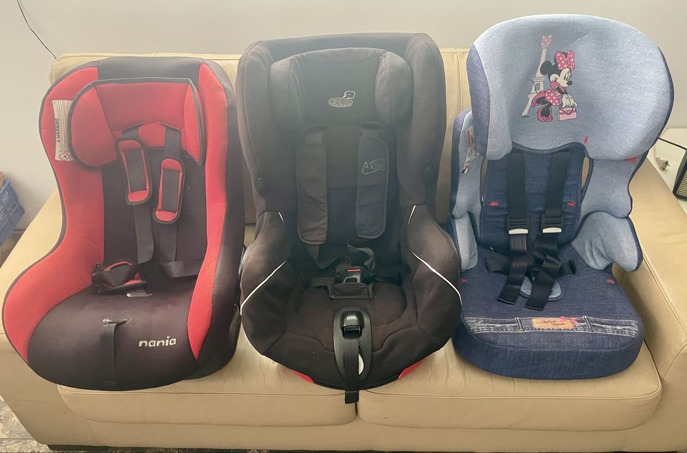 3 Cadeiras Bebé Auto 50€