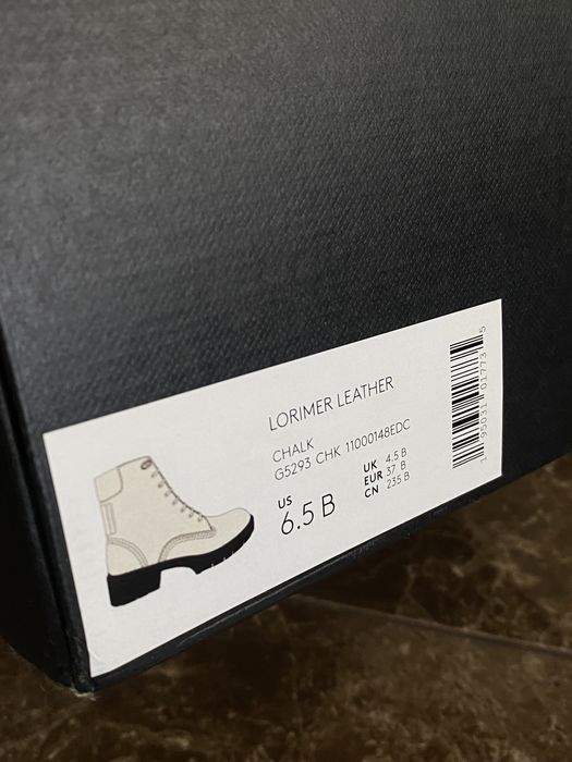 Черевики ботінки ботинки молочного кольору шкіряні coach 100% оригінал