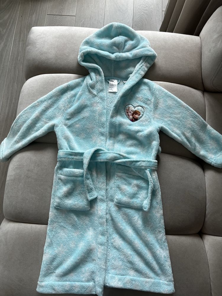 Szlafrok dziecięcy H&M r.110 Elsa Anna