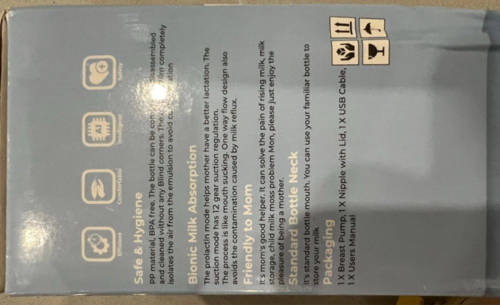 Bomba extratora de leite