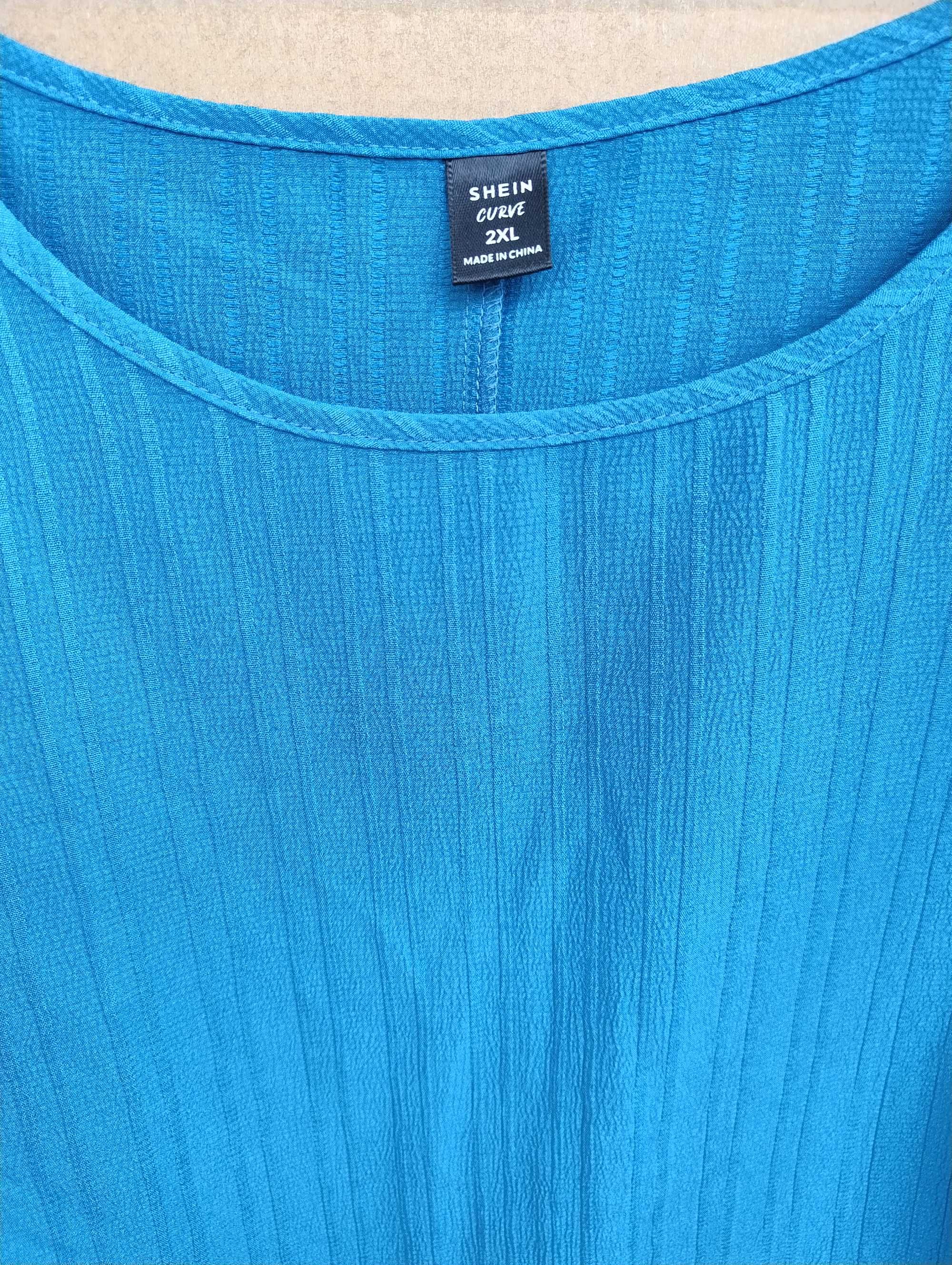 SUPER CENA Bluzka Shein Curve 2XL-3XL, bluzka C&A r. L w kwiatki
