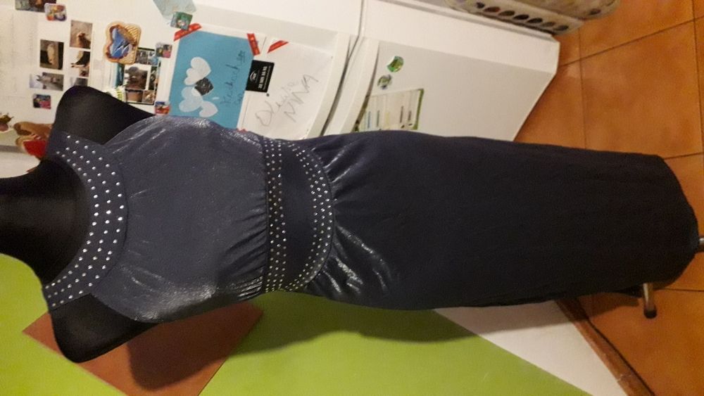 Elegancka wizytowa maxi sukienka 34 studniówka karnawał