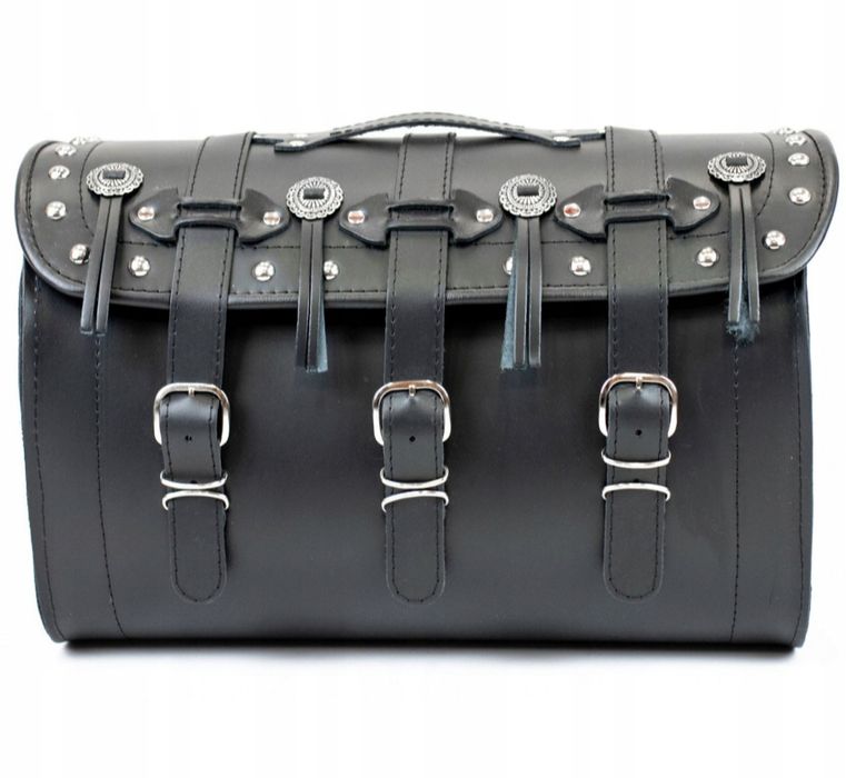 Kufer Sakwa Centralna Skóra Naturalna 50cm Chopper Vt Vs Vl Vn Xv Xvs