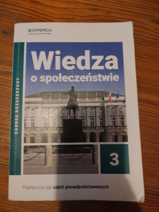 Podręcznik wiedza o społeczeństwie wos 3 zakres rozszerzony OPERON