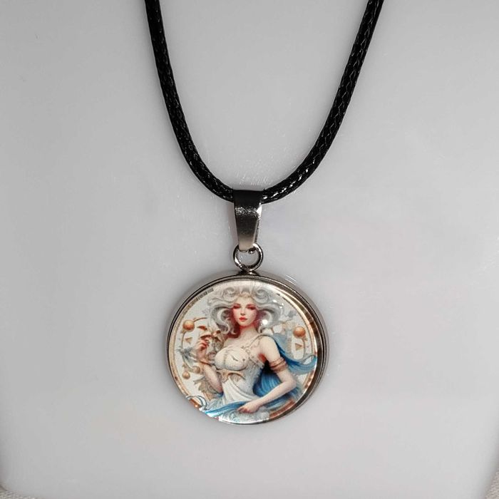 N170 Naszyjnik Panna Znak Zodiaku Handmade