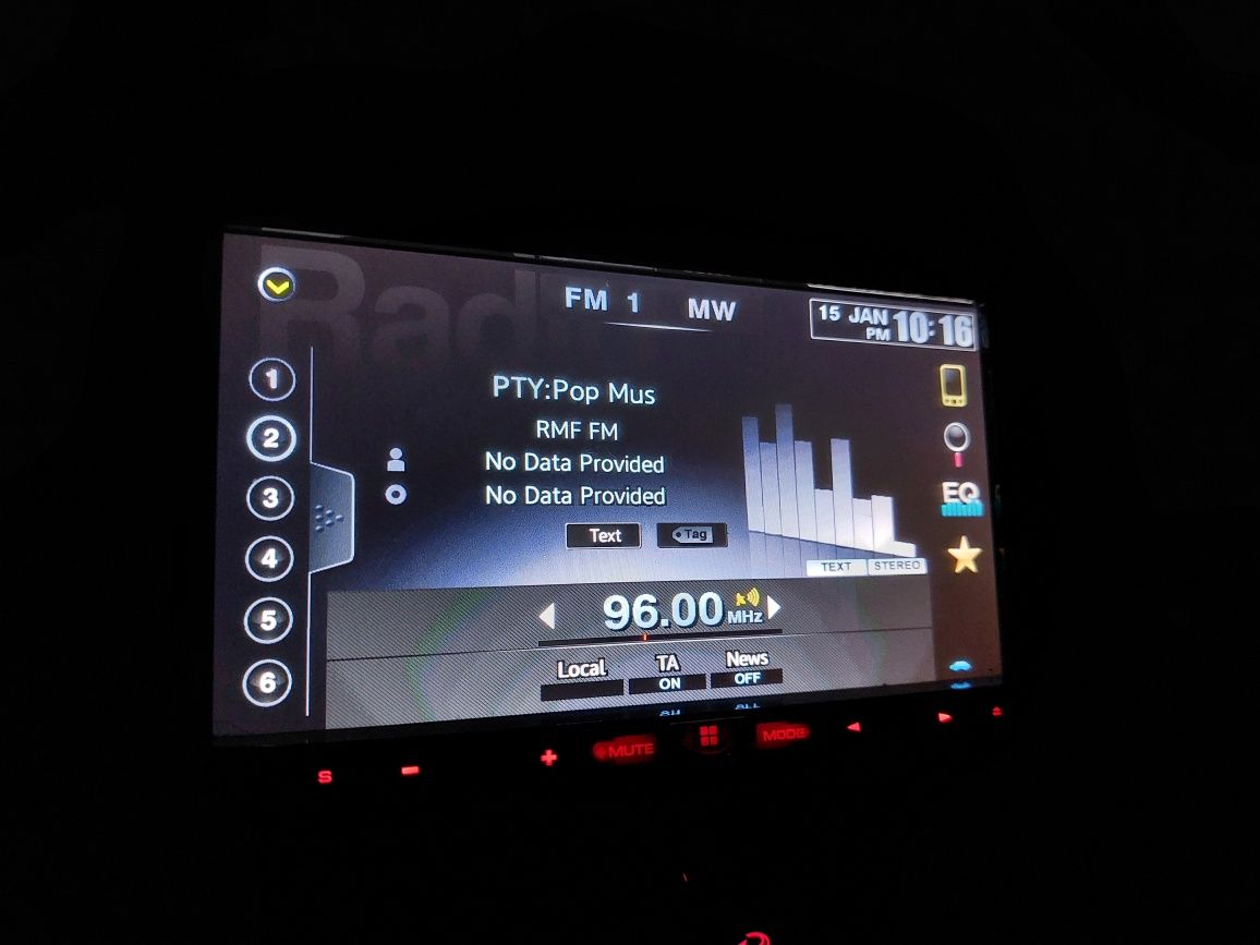 Radio pioneer 2 din vw golf v 5 leon passat