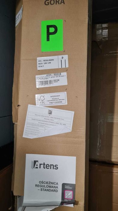 Baza prawa ościeżnicy regulowanej Biała 120 - 140 mm Artens