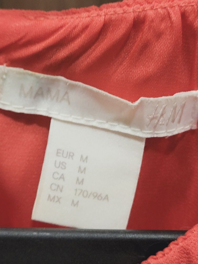 Sukienka ciążowa h&m mama koktajlowa koralowa