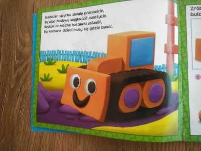 Plastelinowe pojazdy książka budowy Play-doh