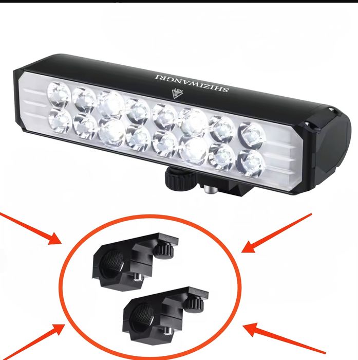 2 suportes para luz de bicicleta