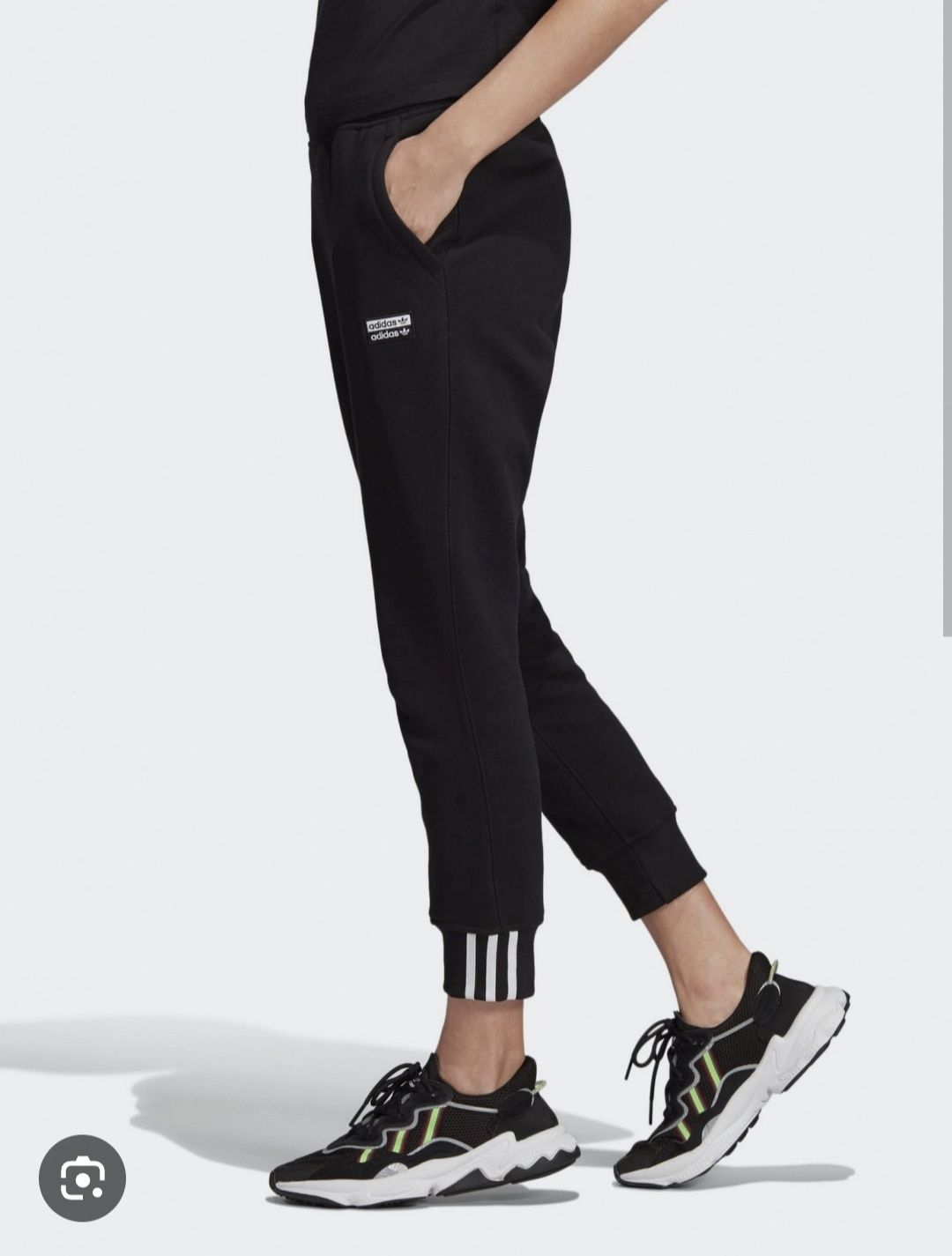 Джогери  жіночі Адідас Adidas оригінал білі чорні