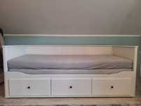 Łóżko białe rozkładane HEMNES (IKEA)