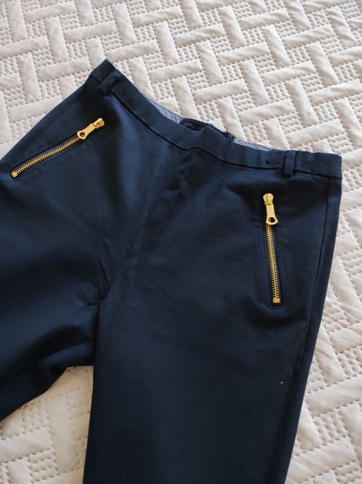 Spodnie czarne granatowe River Island