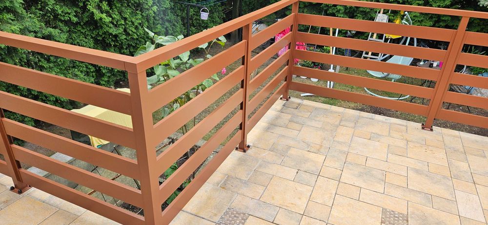 BALUSTRADA ALUMINIOWA, malowana proszkowo, tarasy, balkon, Śląskie