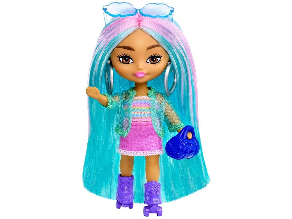 Lalka stylowa modowa Barbie Extra Mini Minis akcesoria HLN45 ZA5105 A