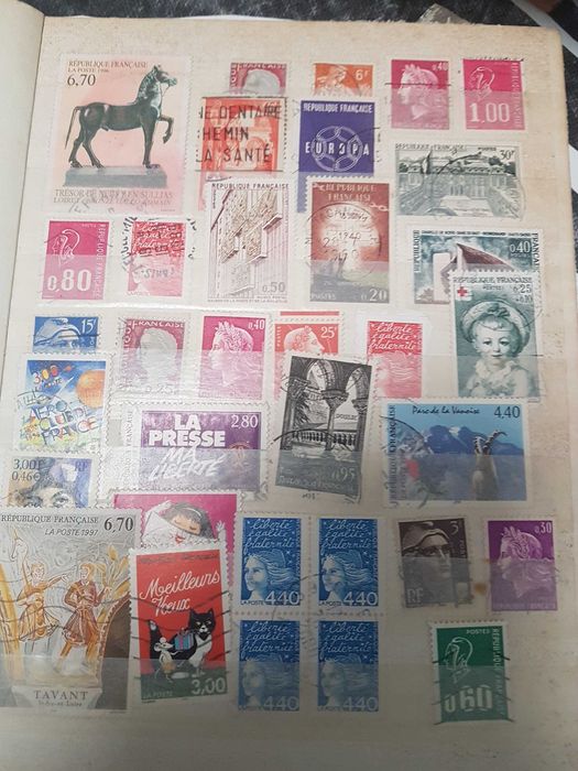 Colecção de selos antigos